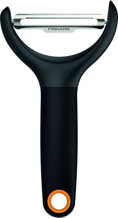Овочечистка Fiskars Functional Form Y-подібна, 15 см, сталь/пластик, чорна (1016122)