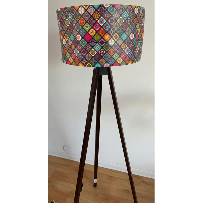 Підлогова лампа Opviq Ayd E27 60 Вт, бежевий, чорний, багатоколірна