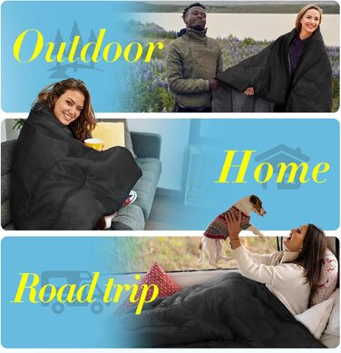 Спальний мішок для дорослих | 3 сезони | Ультралегкий 1400г | Водостійкий, компактний | Мумієподібний для кемпінгу, походів, відпочинку на природі. Чорний