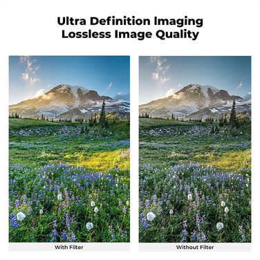 Поляризаційний фільтр K&F Concept 67mm для фотографій: глибокі кольори, зменшення відблисків та відображень, оптичне скло з Multi-Nano покриттям (Nano-Dazzle)