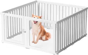 Клітка-вигул для собак та котів CEIEVER 126x126x60 см, біла