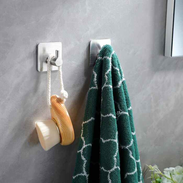 Тримач туалетного паперу YIGII без свердління, нержавіюча сталь, щітка, самоклеючий, для ванної кімнати та кухні