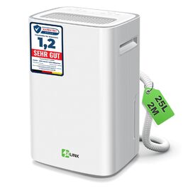 Електричний осушувач повітря 9л/24г, тихий, з дитячим замком та захистом від переливу, автоматичний перезапуск, для спальні, ванної, підвалу та пральні