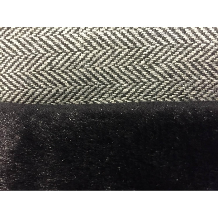 Ортопедичне ліжко для собак Ellie-Bo з піною з пам'яті, чорного кольору, вологостійке, для клітки 76 см, розмір M (XXL - [117 x 75 x 3 см], двостороннє твід та чорна штучна шерсть)