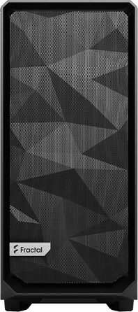 Корпус для ПК Fractal Design Meshify 2 Compact Black ATX, Mid Tower, високий повітряний потік, глуха бічна панель