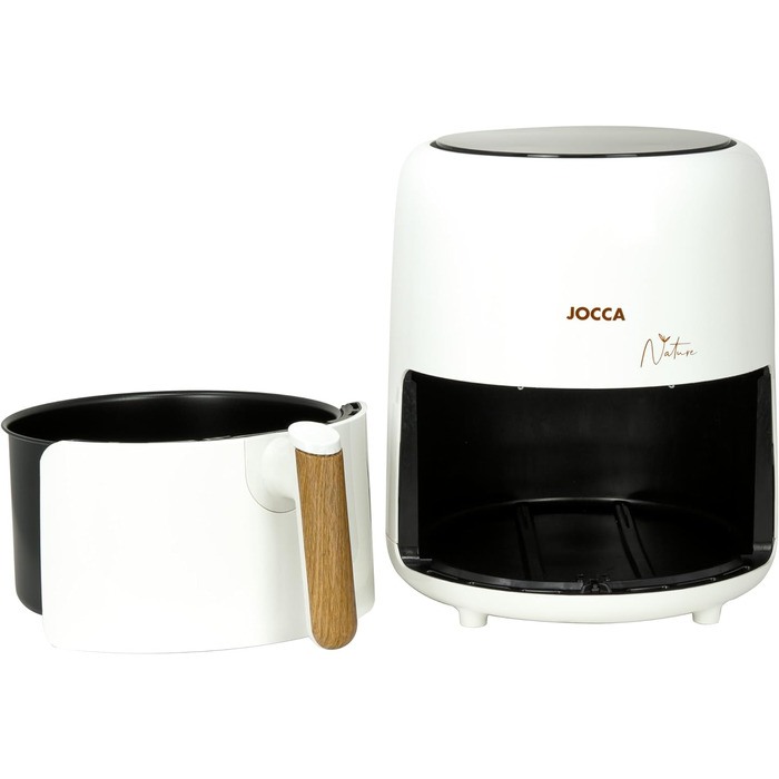 JOCCA аерофритюрниця 3,8 л, без олії, 1450 Вт, LED сенсор, енергоощадна, біла