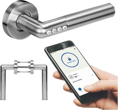 Електронний дверний замок Orno OR-ZS-850 Bluetooth Smart IP44, відкривання по PIN та через застосунок