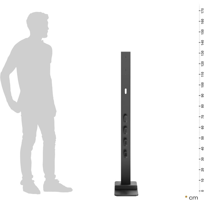 RICOO Vacuum Cleaner Stand Charging Station for Dyson - Compatible with Dyson Cordless Handheld Vacuum Cleaners V6 V7 V8 V10 V11 V12 V15 - Vacuum Cleaner Holder SH002 Height 1280 mm Black Vacuum Cleaner Stand Sh002