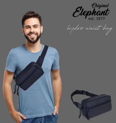 Сумка на пояс Wimmerl: водонепроникна, унісекс, чорна, з ключницею