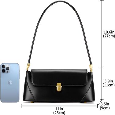 Жіноча сумка-клатч вінтажний стиль, екошкіра, чорна. Сумка через плече з пряжкою