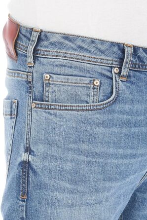 Чоловічі джинси LTB PaulX Straight Fit сині/чорні, еластичні, розміри 28-40, 33W/32L