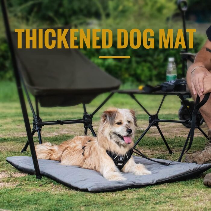 OneTigris Dog Blanket 110cm*68cm, Thickened Velvet Dog Mat Warmer Velvet Dog Bed Cat Bed for Large & Medium Dogs Travel Camping Outdoor, Reversible and Portable Hand Washable
