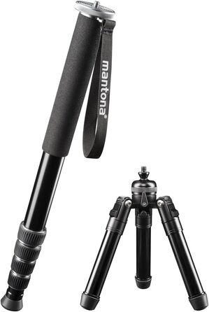 Штатив Mantona Dolomit Mono для відеозйомки з відеонежигою - стабілізація відео