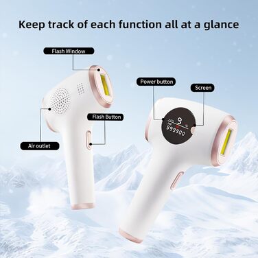 Пристрій для епіляції IPL TZWM 24J Turbo – безшумний, з адаптером 48W, 9 рівнів потужності, швидка епіляція за 0,5с, технологія Filament