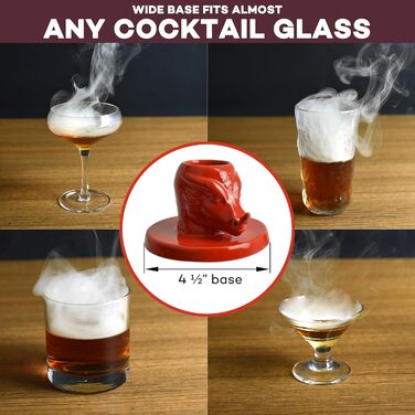 Набір для копчення коктейлів Jigger N' Dash: інфузор, ліхтар, для віскі, бурбону, Old Fashioned