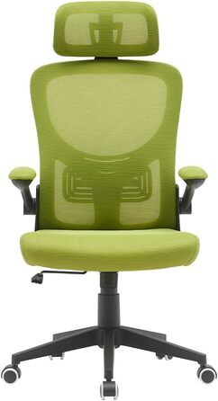 Офісне крісло BAKAJI, нейлон, зелене, 56 x 116-126 см