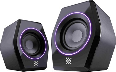 Комп'ютерні колонки Defender Solar 9 2.0 Bluetooth 10 Вт з LED-підсвіткою та USB