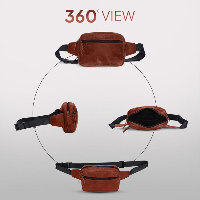 Чоловіча шкіряна поясна сумка TheAntiq, 20,3 x 12,7 x 7,6 см (8 x 5 x 3 дюйми), зелена, з регульованим ремінцем, для подорожей та повсякденного використання