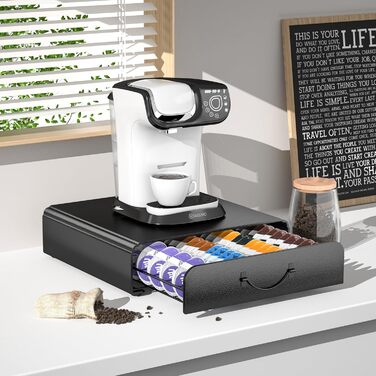 Тримач для капсул Tassimo на 64 капсули, металевий, для кавових капсул, органайзер, стійка, ящик для капсул, на 64 капсули