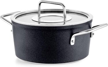 Каструля Fissler Adamant/Aluminium 4.9L з кришкою з термоскла, антипригарне покриття, для індукційних плит (20 см)