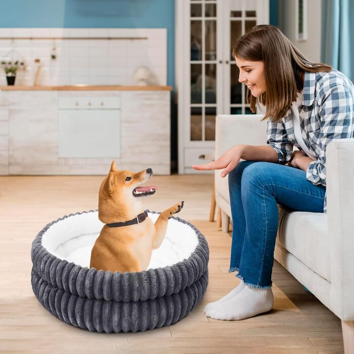 Килимок для котів XIAPIA, плюшевий, 58x20 см, сірий. М'який, теплий, ортопедичний, з нековзким дном