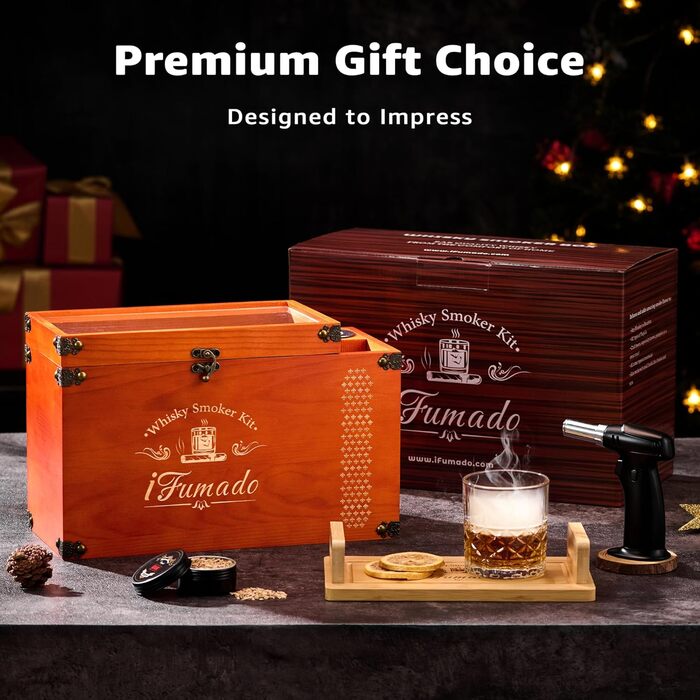 Електричний набір для копчення віскі в ретро стилі