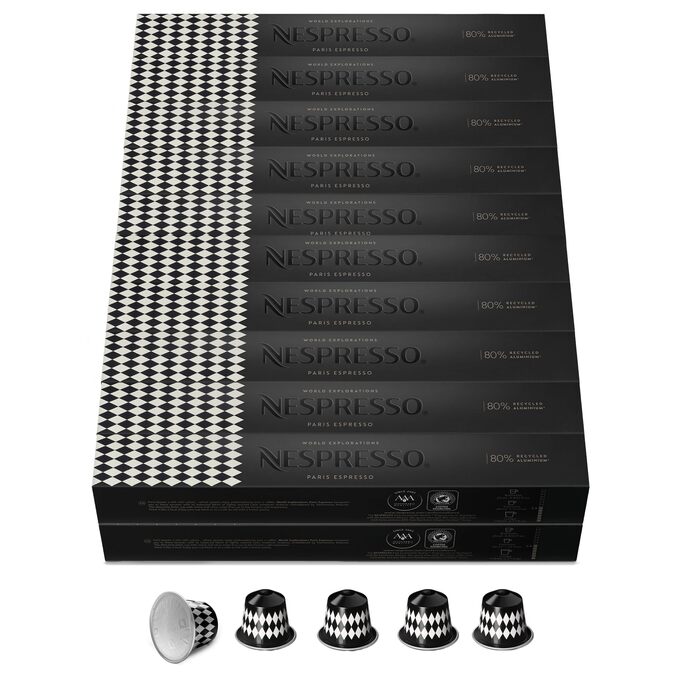 Кава Nespresso Original Paris | Арабіка та Робуста середнього обсмаження | Ідеально для еспресо | 200 капсул