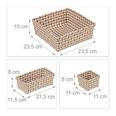 Set of 4 Woven Storage Baskets