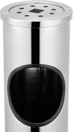 Металевий переносний попільничка Standaschenbecher з кришкою для внутрішнього та зовнішнього використання. Ідеально підходить для входу, виготовлений з нержавіючої сталі.