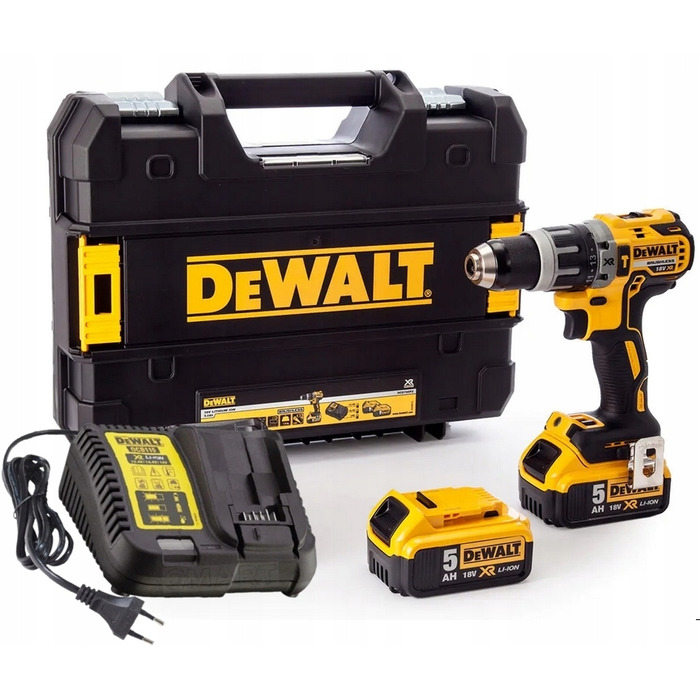 Ударний дриль-шурупокрут DeWalt DCD796D2 18V + 2 акумулятори 2.0Аг + кейс TSTAK