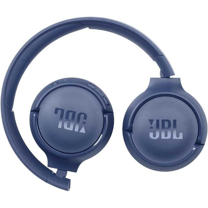 Навушники JBL Tune 510 BT Bluetooth – бездротові, складні, з функцією гучного зв'язку, сумісні зі голосовими асистентами, до 40 годин роботи (блакитні)