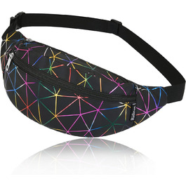 Жіноча поясна сумка-рюкзак, водонепроникна, з PU шкіри, для прогулянок, спорту та подорожей, чорна