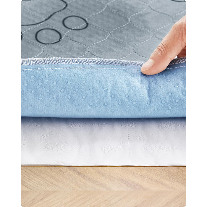 Підстилка для собак Feandrea, 2 шт., 122 x 91 см, XL, сіра, нековзна, швидковисихаюча, для дому