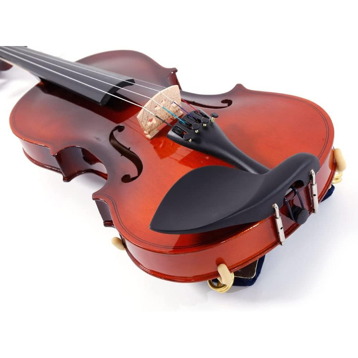 Скряпіна 4/4 Violin Set - Повний Розмір, Скряпіна, з Аркою, Струною, Смичком, Підпоркою та Високоякісною скрипкою з Масиву Дерева для Початківців (Натуральні Кольори)