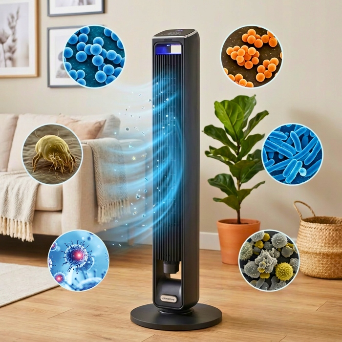 Колонний вентилятор Climative Aroma, чорний