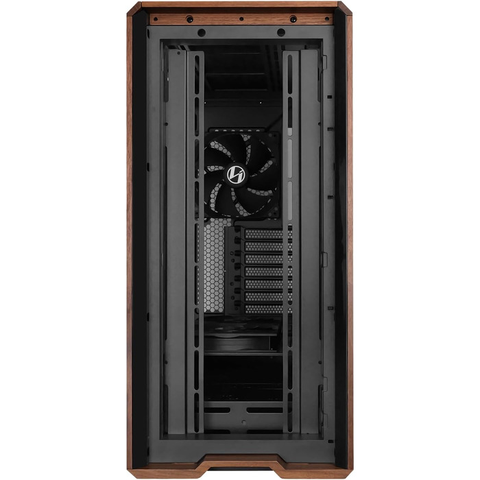 Корпус Lian Li Lancool 217: Чорний ATX Midi-Tower з темперованим склом, 5 вентиляторів, шпон дуба, сітчаста передня панель, підтримка Back-Connect