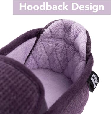 Жіночі тапочки RockDove з двокольоровим дизайном та капюшоном, знімною устілкою (40 EU, баклажан)