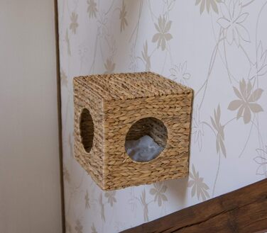 Кішка Будиночок на стіну Ferdi з рогозу, 33x33x33 см