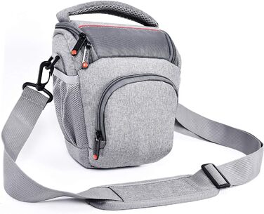 Водонепроникна сумка для камери FOSOTO з дощовиком: DSLR/SLR, Canon, Sony, Nikon, Fujifilm, сіра