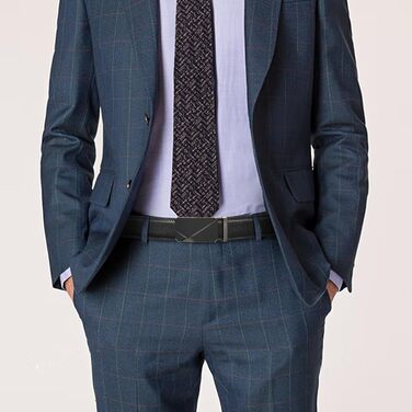 Чоловічий шкіряний ремінь SENDEFN з автоматичною пряжкою, ширина 35 мм, регульований розмір, чорний (125 см/36''-42'')