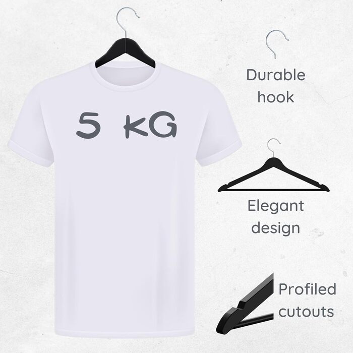 Плечики для одягу OGIVO з дерева, набір 10 шт. – обертовий гачок 360°, витончені вирізи на плечах, натуральне дерево (бук, береза, сосна, верба)