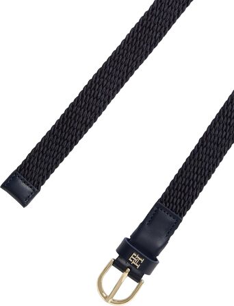 Ремінь жіночий Tommy Hilfiger Essential Effortless 2.5 Elastic синій (Space Blue) з регульованою пряжкою