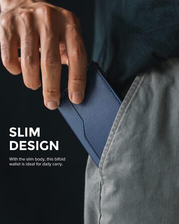 Кредитне портмоне VULKIT з двома вікнами для ID, RFID-захистом, автоматичний підйом, з натуральної шкіри, для карток та грошей (Морський колір)