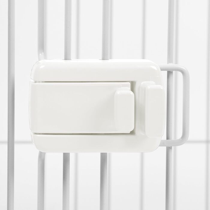 Вольєр для цуценят Iris Ohyama з замком та знімним дахом, білий, 113x79x60 см. Підходить для собак та котів, для використання в приміщенні та на вулиці