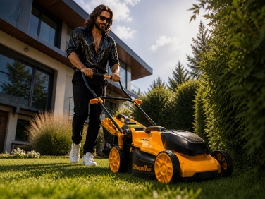 Акумуляторна газонокосарка Riwall RALM 4020i (40 см) — комплект з індукційним зарядним пристроєм