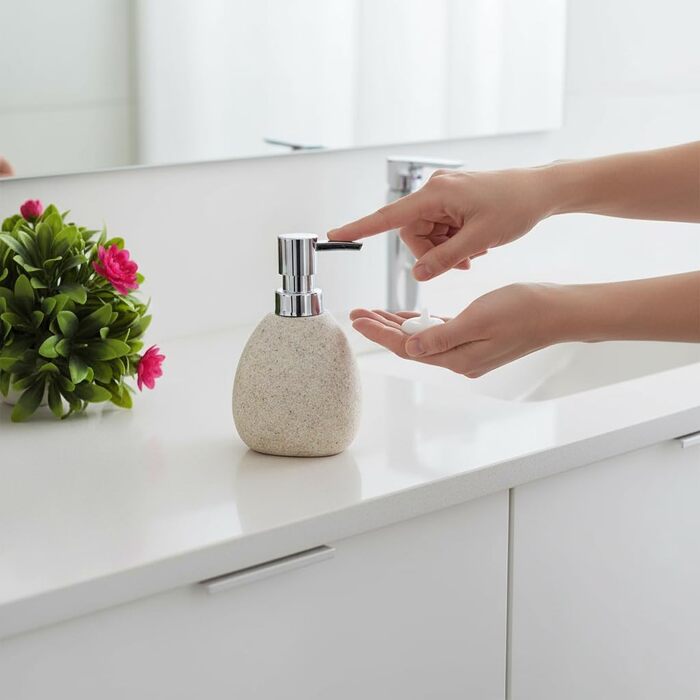 Набір аксесуарів для ванної кімнати бежевого кольору, 3 предмети, сучасний дизайн