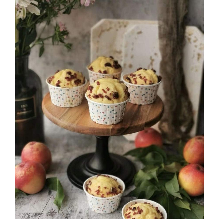 Дзеркало для тортів NUPTIO, 3 шт. у наборі: дерев'яний рустикальний підставка для тортів, десертів, весіль, днів народжень, дитячих вечірок, чаювання, десертного столу (чорний, 21 см)