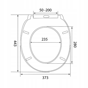 Сидіння для унітаза Rodeno Duroplast 222, білий duroplast