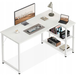 Кутовий стіл Coleshome, 120 x 70 x 75,7 см, білий