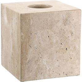 SUMNACON Travertine Tissue Box Cover Square, Tissue Cube Boxes for Home, Toilet Paper Holder Paper Holder Paper Napkin Box for Living Room Dining Room Office Hotel Restaurant Square